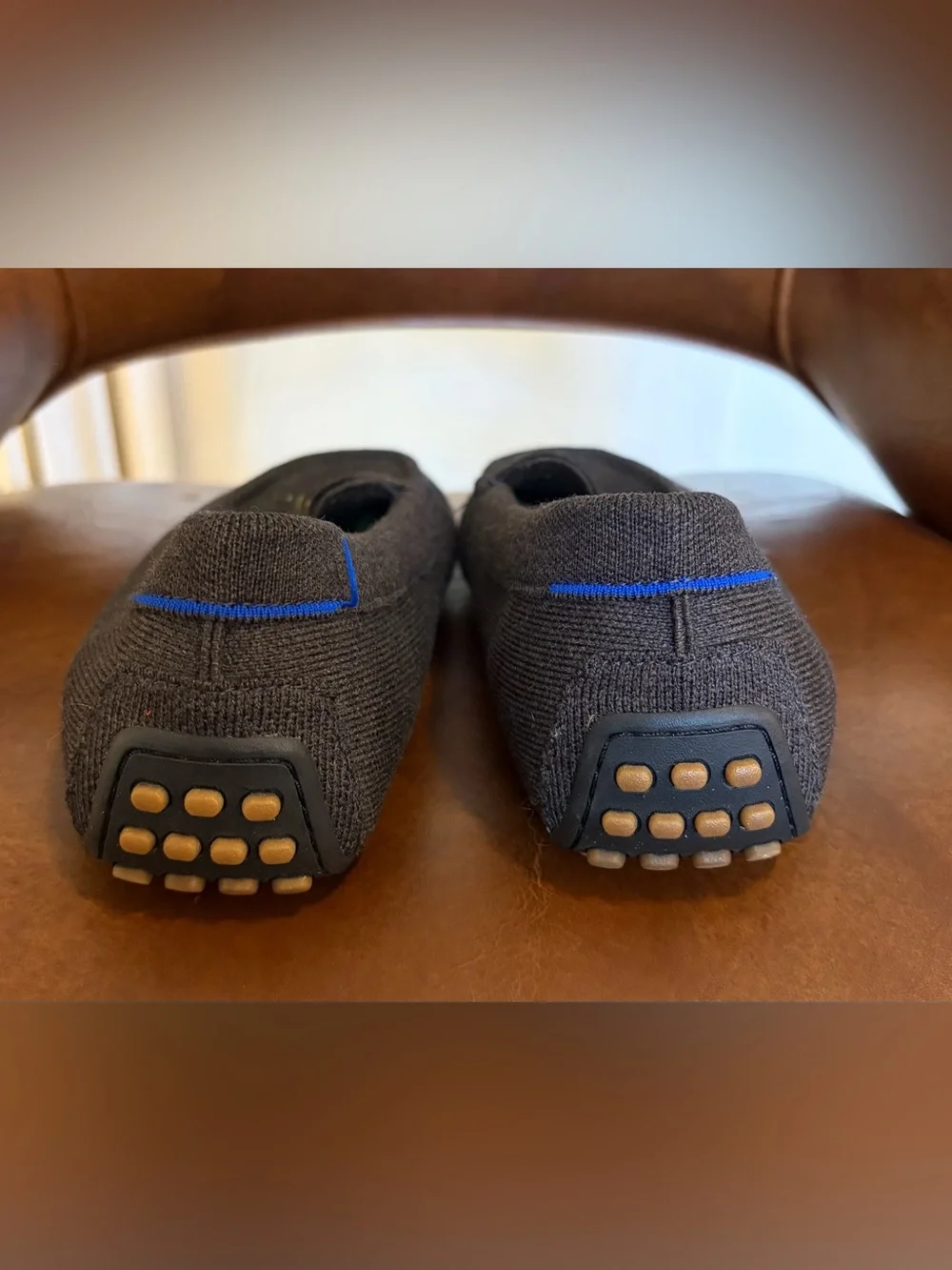 Rothy's Merino Wool Tassel Driving Loafers in charcoal gray size Men’s 12